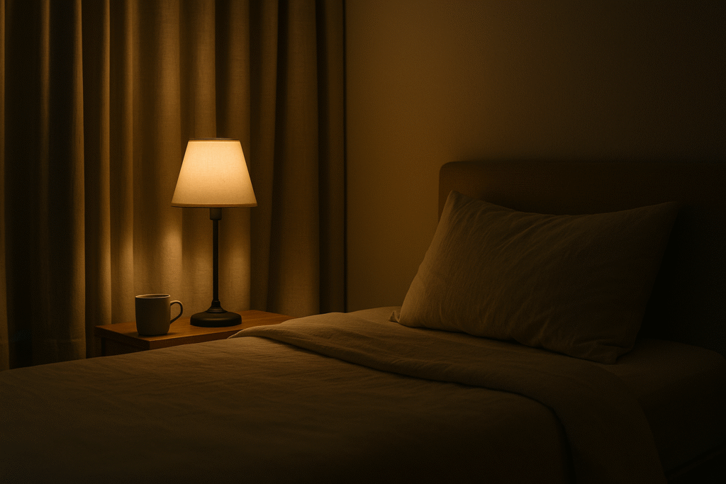 落ち着ける寝室