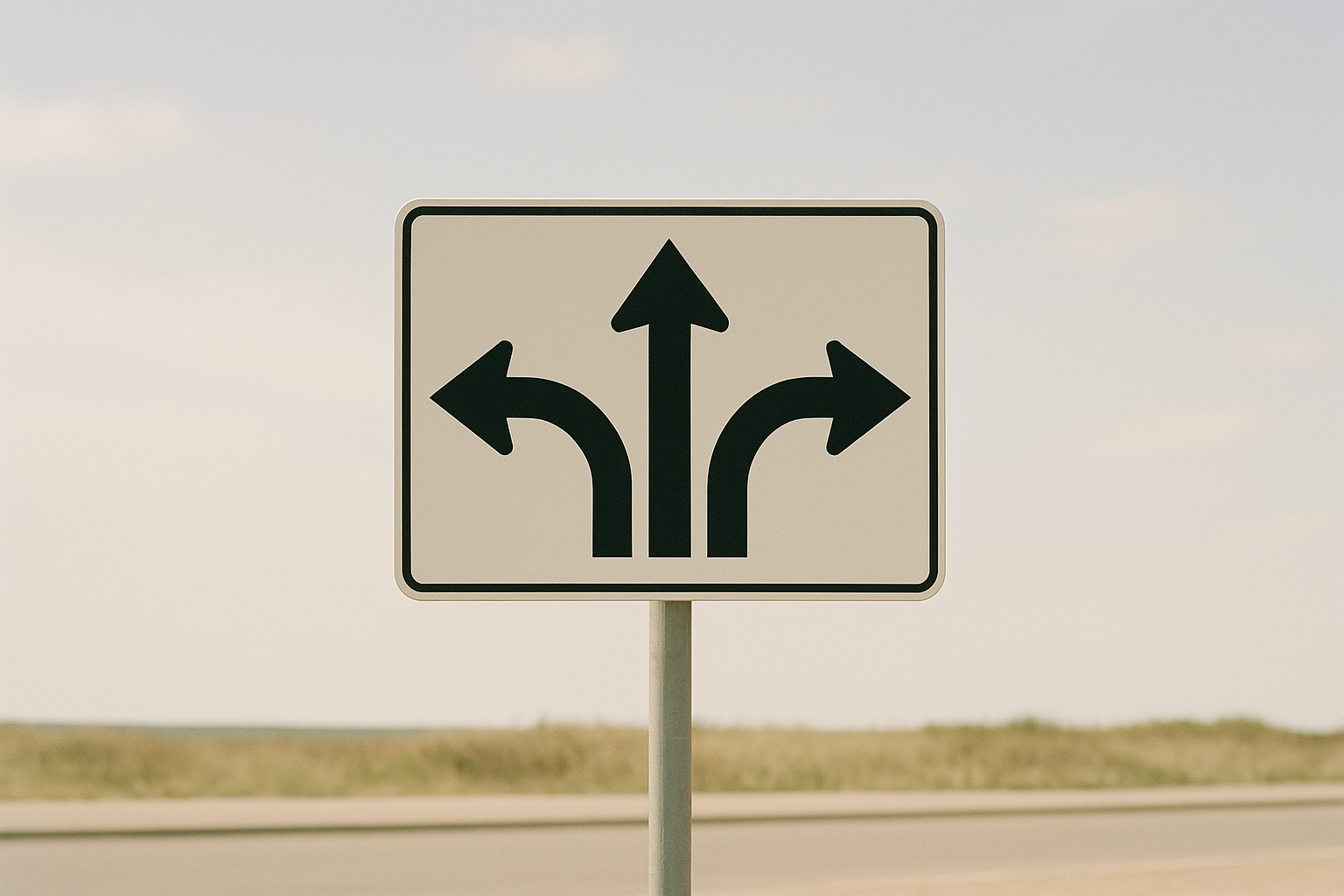 三方向を示す標識