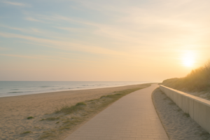 海辺の歩道
